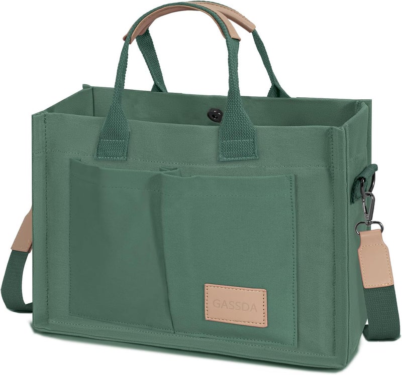 GASSDA Tote Bags for Women Canvas Tote Purse Crossbody with Pockets Top Handle Shoulder Satchel Bag for Women - Image 1